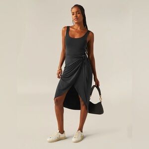 Beyond Yoga Intrigue Midi Dress Black X-Small